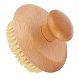 Hemobllo Runde Körperbürste und Sisal Peelingbürste mit Sisalborsten Leichte Badebürste für...