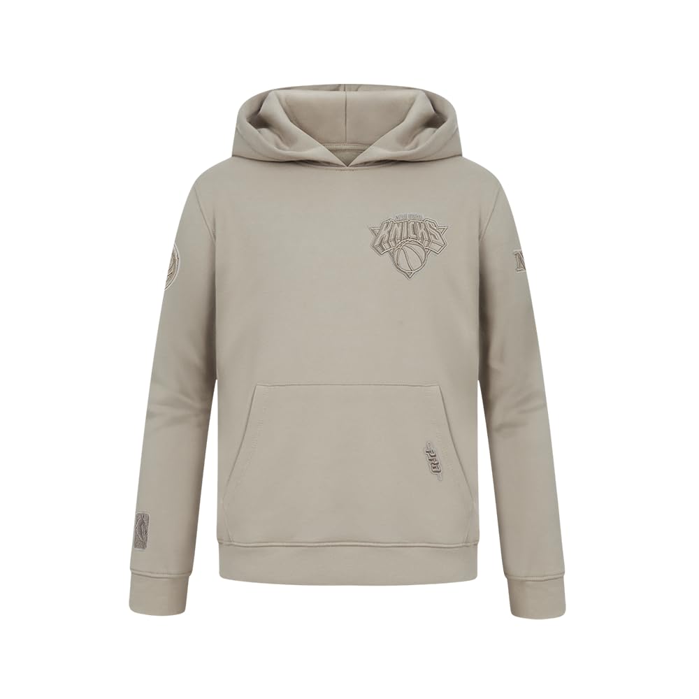 Pro Standard Big Boys NBA New York Knicks Neutral Pull Over Hoodie Taupe M