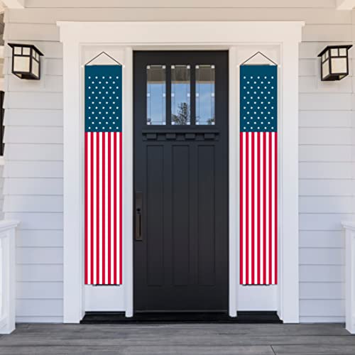 4Th Of July Decorations Outdoor, Hanging Patriotic Vertical American Flag Banners Door Porch Signs, Red White And Blue Decorations For Fourth Of July Memorial Day Independence Day Decor(Usa Flag) #TOP11