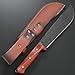 Gtkii GTK45 Fixed Blade Knife 8MM Thick DC53 Steel Blade Full Tang Rosewood Handle Fix Knifes for Camping Bushcraft Collection(Black)