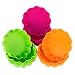 Webake Silicone Mini Tart Pan Non-stick Quiche Molds Holiday Pie Baking Pan 3-1/4 Inch Tart Mold, European Food Grade (12 Pack)