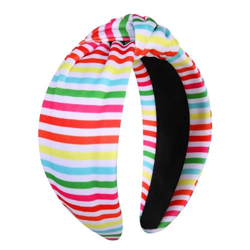 PHALIN Cinco De Mayo Headband for Women Mexican Headbands Colorful Fiesta Pinata Cactus Chili Pepper Sombrero Knotted Headband Fiesta Mexican Hair Accessories Outfits Party Decorations (Style 15)