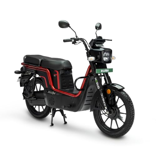 Image of E-Luna X3 Pro Electric Scooter with Charger - Mulberry Red - Ex-Showroom