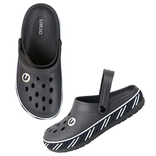 Image of URJO Tread Men's Clogs /Sandals with Adjustable Back Strap Ultra Soft & Flexibility Anti Skid Comfortable Waterproof Daily Mules Clogs /Sandals for Men