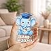 Cute Elephant Graduation Acrylic Block (5"x3.4" & 0.6" Thickness), Graduation Gifts for Kids - Class of 2026 Gifts for Girls, Boys, Son, Daughter – Preschool, Elementary, Middle school Graduate Gift