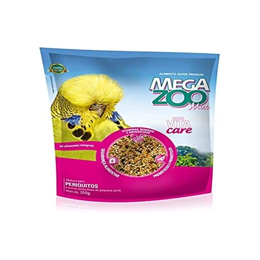 RAÇÃO MEGAZOO MIX PERIQUITOS 350G