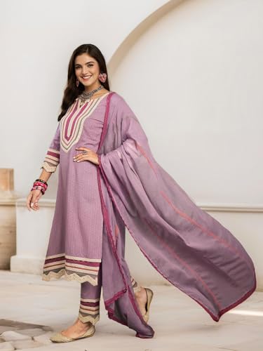 Image of ishin Yoke design kurta with pants and dupatta