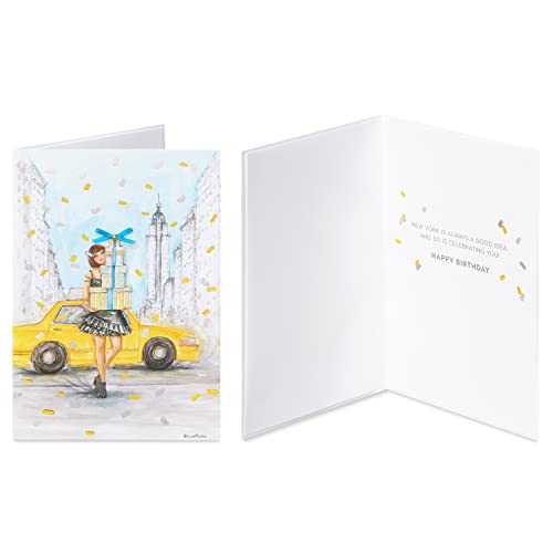 Image of Papyrus Deluxe Boxed Birthday Card Assortment - Designed by Bella Pilar, City Fashion (4-Count)