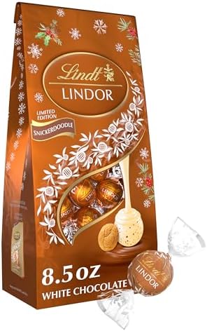 Lindt LINDOR Holiday Snickerdoodle White Chocolate Truffles