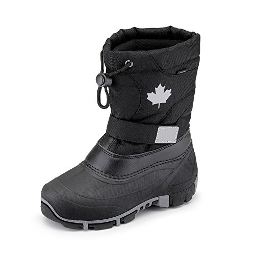 Canadians Jungen stiefel, Schwarz (000 Black), 30 EU