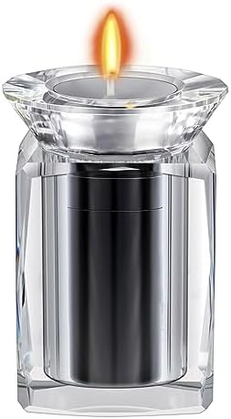IFOLAINA Small Urn Miniature Crystal Urns Ashes Cremation Keepsake Holder for Ashes Adult Male Human Pet Dog Remember Your Love One Lost