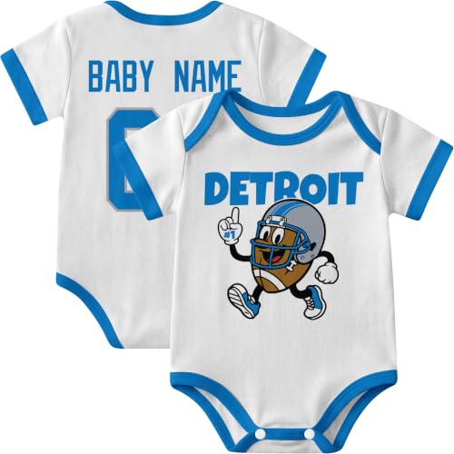 Image of KREDE Baby Clothes Custom Short Sleeves for Baby Boy Gifts | Custom Bodysuit with Number Name Gifts for Baby