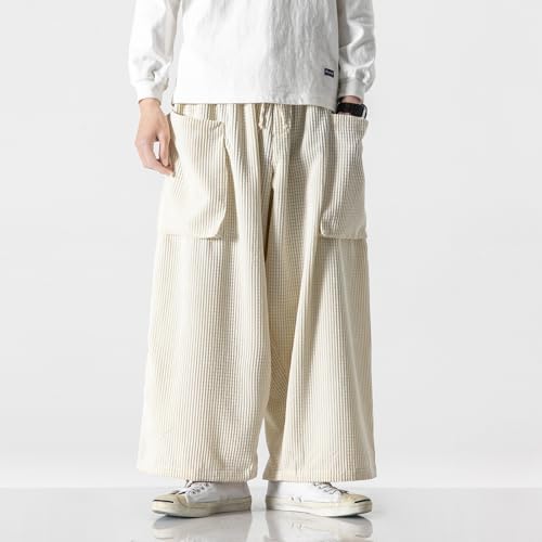 GUOYUXIAO Men's Pants Spring Loose Workwear Pants Unisex Wide-Leg Trouser2