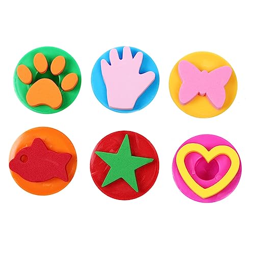 Yardwe 2juego Herramientas Para Grafitis Estampador De Sello De Rodillo De Dibujo Diy Divertido Sello De Tinta Niñas Color Aleatorio