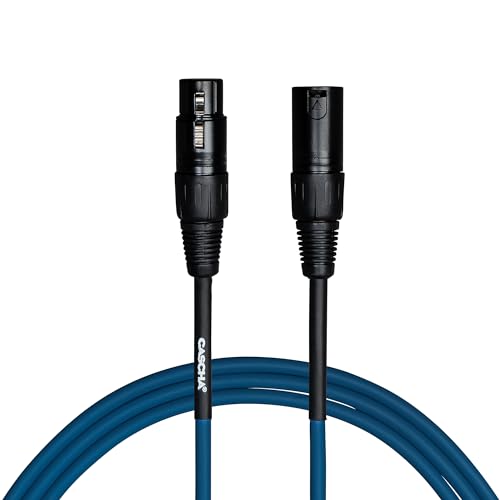 CASCHA Standard Line Microphone Cable (XLR), Blue, 2 m