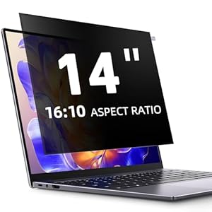 LUSA DESIGN Blickschutzfolie für 14 Zoll Laptop 16:10 Sichtschutzfolie,Abnehmbar sichtschutz, Anti Blaulicht Blendschutz Displayschutz für Lenovo Hp Dell Acer Asus Thinkpad Envy Xps