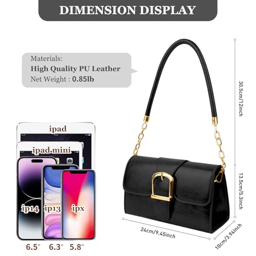 Image of Shoulder Bag for Women, Vegan Leather Classic Crossbody Purses Handbags, Trendy Hobo Bag Tote Purses for Women
