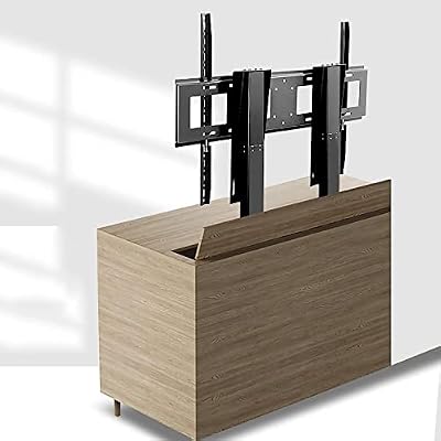 TV Bracket, Tv Motorized Lift, Tv Lift Mechanism with Remote, Dual Motor Lift Stroke 150cm/59.0inch for 55" to 120" TVs Up to 130kg/286lb TV Mount TV Stand