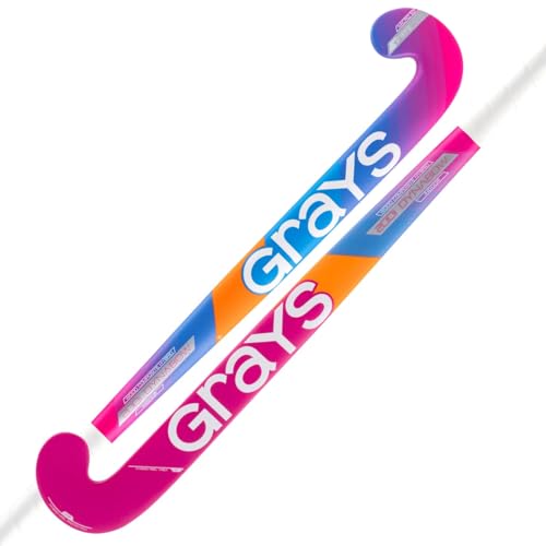 GRAYS 200i Ultrabow Hockeyschläger für den Innenbereich, 36,5 l, Blau / Pink