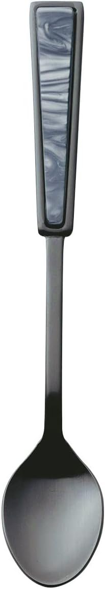Takamura Metal 410705 Acrylic Cutlery Plate Teaspoon, Black, Made in Japan