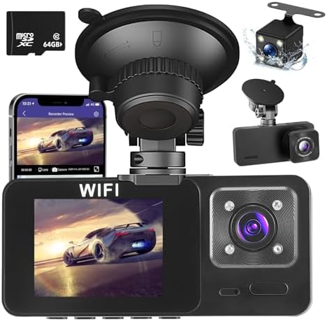 Caméra embarquée voiture DASHCAM 1080P I Wifi & smartphone