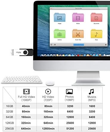 Netac 64GB USB Stick USB 3.2 Flash Drive, Up to 100MB/s, Thumb Drive for Data Storage, Pen Drive with Swivel Design, Memory Stick for External Storage Data/Computer/PC/Laptop/Sound — view 5