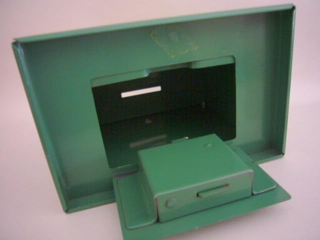 Amazon.co.jp: 昭和レトロ シシ印 電話料金箱 貯金箱 カギ付き ブリキ