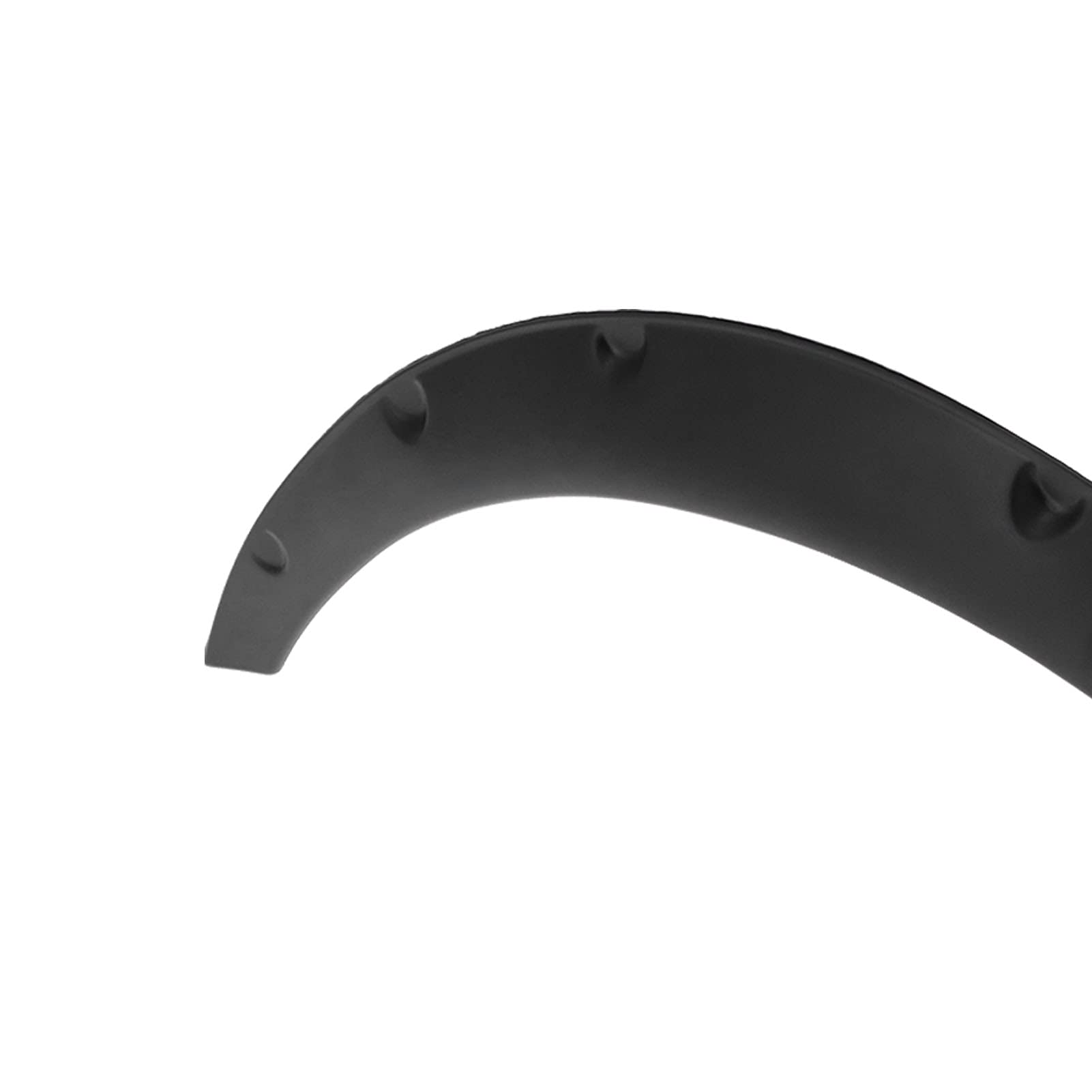 Uniwersalna Osłona Brwi na Koło, Elastyczne, Matowe Czarne Końcówki Wykończenia Koła Zapobiegające Zabrudzeniom i Zadrapaniom w Samochodach, 4 szt. (80mm)
