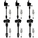 SCITOO 6 ignition coils UF348+UF332 with 6 Iridium Spark Plugs for Nissan Maxima 2000-2001 & for Infiniti I30 2000-2001 3.0L