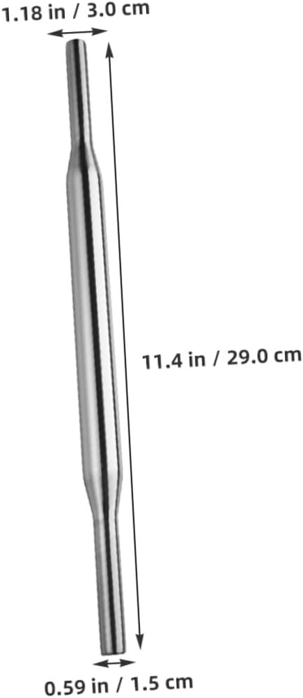 Stainless Steel Rolling Pin for Dough Portable Roller for Pizza Cookies Pastry Ergonomic Design Home Kitchen Baking Essential Tool image 2