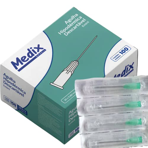 AGULHA 30 X 0,80 CAIXA COM 100 UNIDADES - MARCA MEDIX