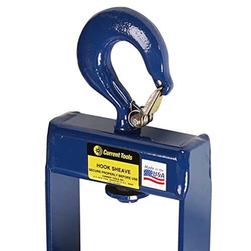 Current Tools 418 Hook Type Sheaves - 18" Diameter Heavy Duty Cable Guide With Welded Steel Frame & 4 000 Lb Capacity #TOP1