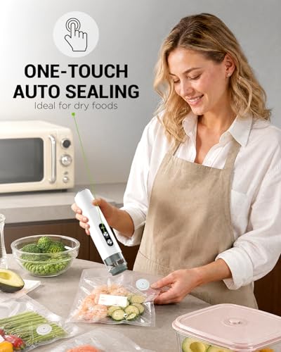 Cordless Vacuum Sealer with Reusable Bags