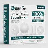 Smart Alarm Security Kit Completo, con Centralina e Sensori pronto all'uso - KIT-IOT-HomeAlarmKit-EU-5-M (Matter)