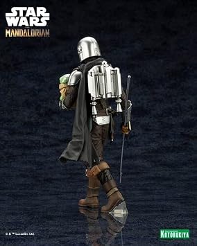 KOTO The Mandalorian ARTFX+ Mandalorian & GROGU with BESKAR Staff