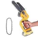 ✔Batería: la mini motosierra es compatible con la batería Dewalt 18 V XR (atención: sin batería), como DCB182, DCB183, DCB184, DCB187, DCB189.