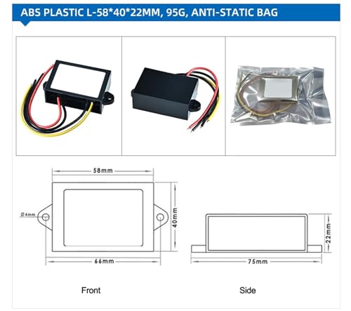 Convertisseur 60V 12V 8A | Régulateur abaisseur robuste pour vélo électrique - 6