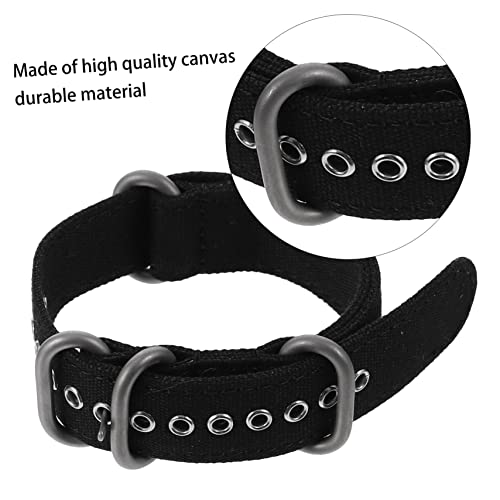 Correa de reloj de lona repuesto de pulsera tejida con hebilla universal 7