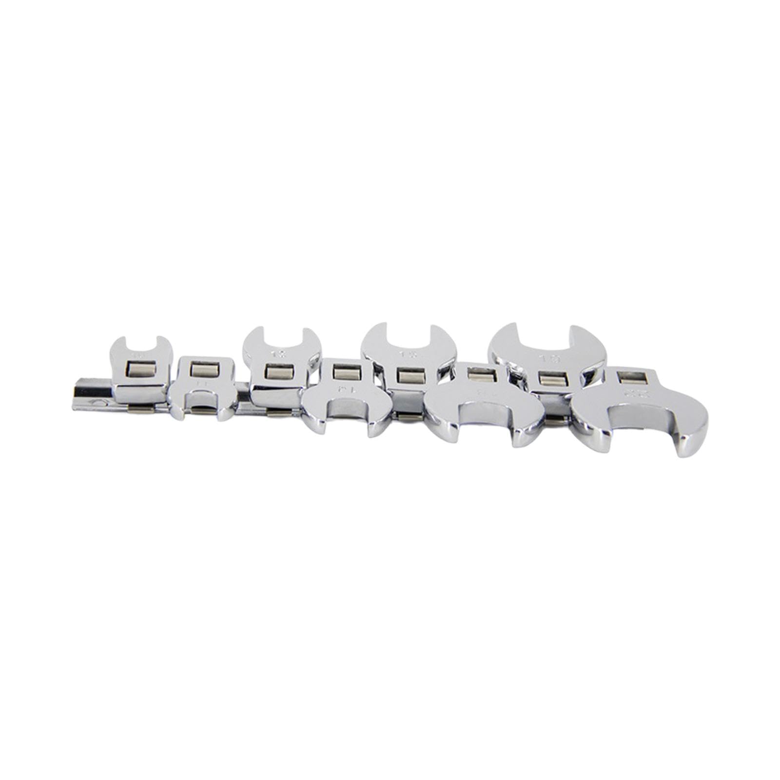 Set di 8 chiavi metriche da 10-22 mm, resistenti alla ruggine, con attacco da 3/8", confezione da 2