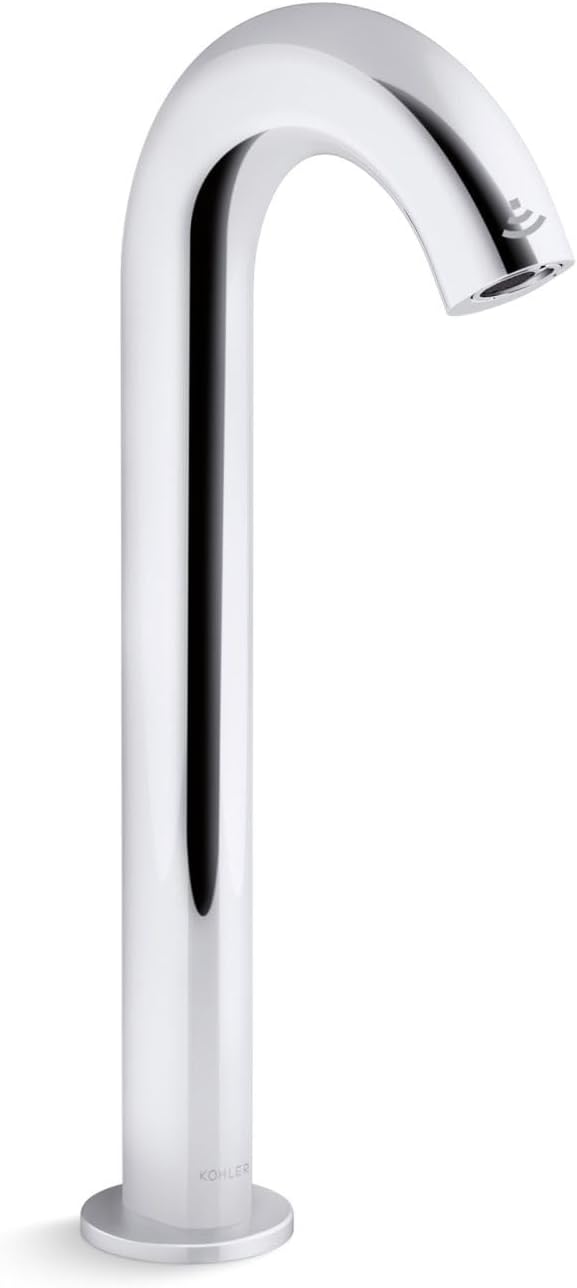 KOHLER 104B86-SANA-CP Oblo TallTouchless Bathroom sink Faucet with Kinesis sensor Technology, DC Powered, Chrome Finish