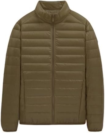 Luvian Siberian Goose Hair Thermal Down Jacket Men's Clothing Pure Color Solid Collar Ultra Light Type Down Jacket