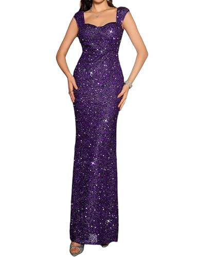 Image of Madam Uniq Formal Dress Sequin Fishtail Sleeveless 1920s Gatsby Cocktail Prom Elegant Maxi Evening Gowns for Women