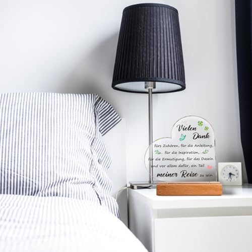 Dankeschön Geschenke für Frauen Männer - Acryl Deko, Danke Geschenk, Abschiedsgeschenk Kollegen Erzieherin, Ruhestand Geschenk, Kleine Dankeschön Geschenke für Lehrerin