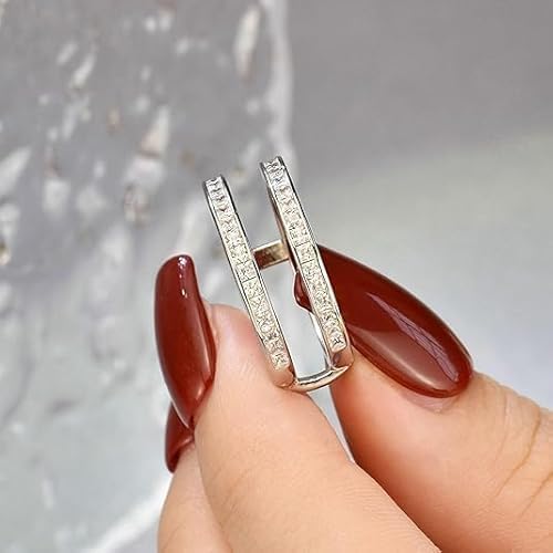 Purvika Jewels 2.00 Carat Princess Cut Lab Created Diamond Ring Enhancer Guard, 14K White Gold Finish, Channel-Set Wedding Band