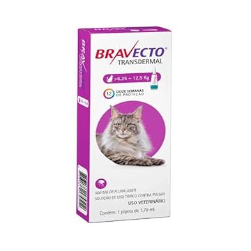 Bravecto Transdermal Gatos de 6,25 a 12,5 Kg - 500 mg