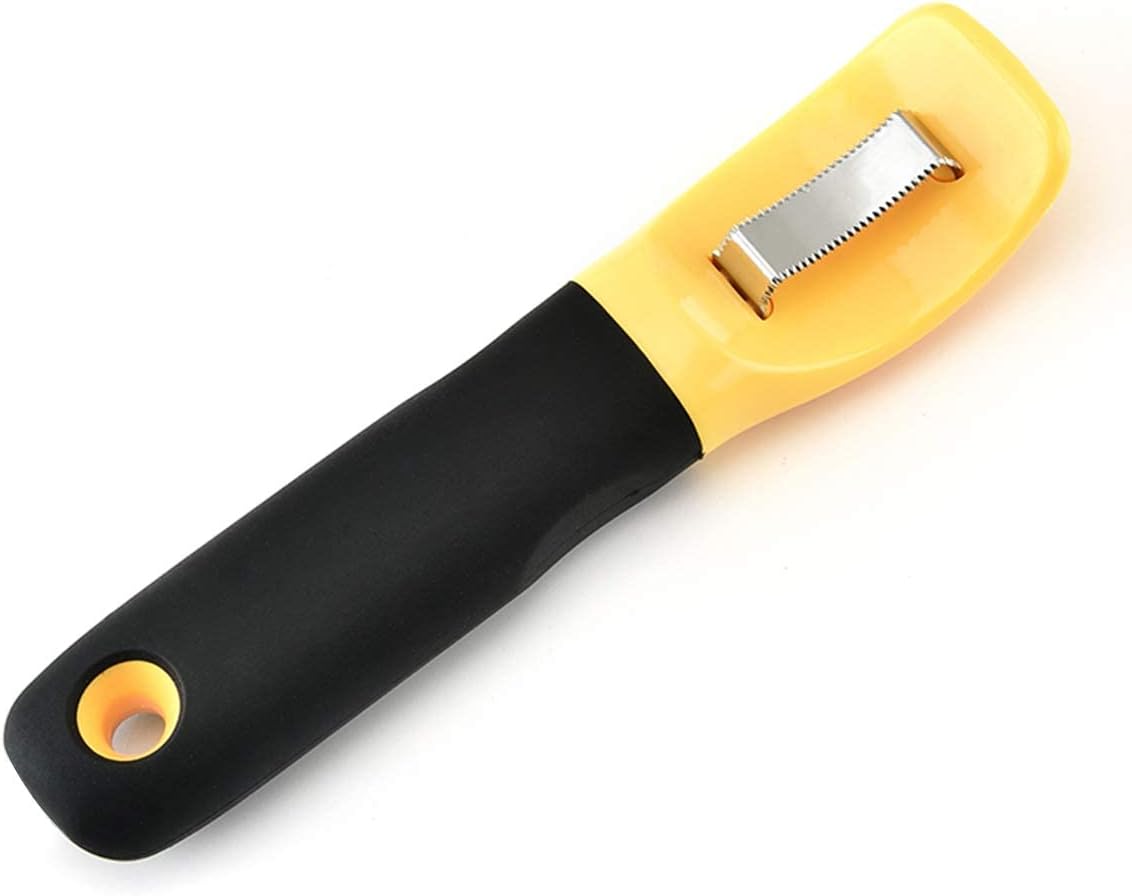 KASTWAVE Corn Peeler Tool,Cob Cutter Thresher Magic Scraper Stripper Slicer,Ergonomic Handle Vegetable Peeler for Kitchen Salad Making