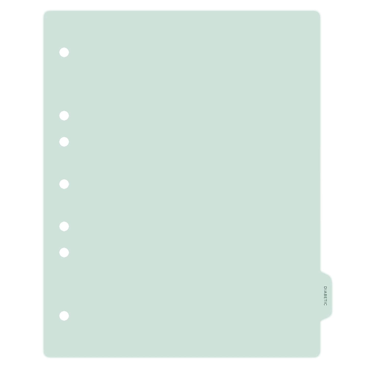 Carstens Heavy Duty Diabetic Plastic Ring Binder Dividers