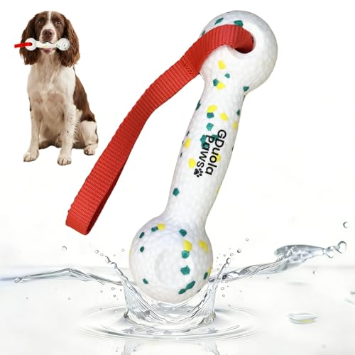 GDuolaPaws Water Float Dog Toy, 8" Training Bumper Made with ETPU Foam