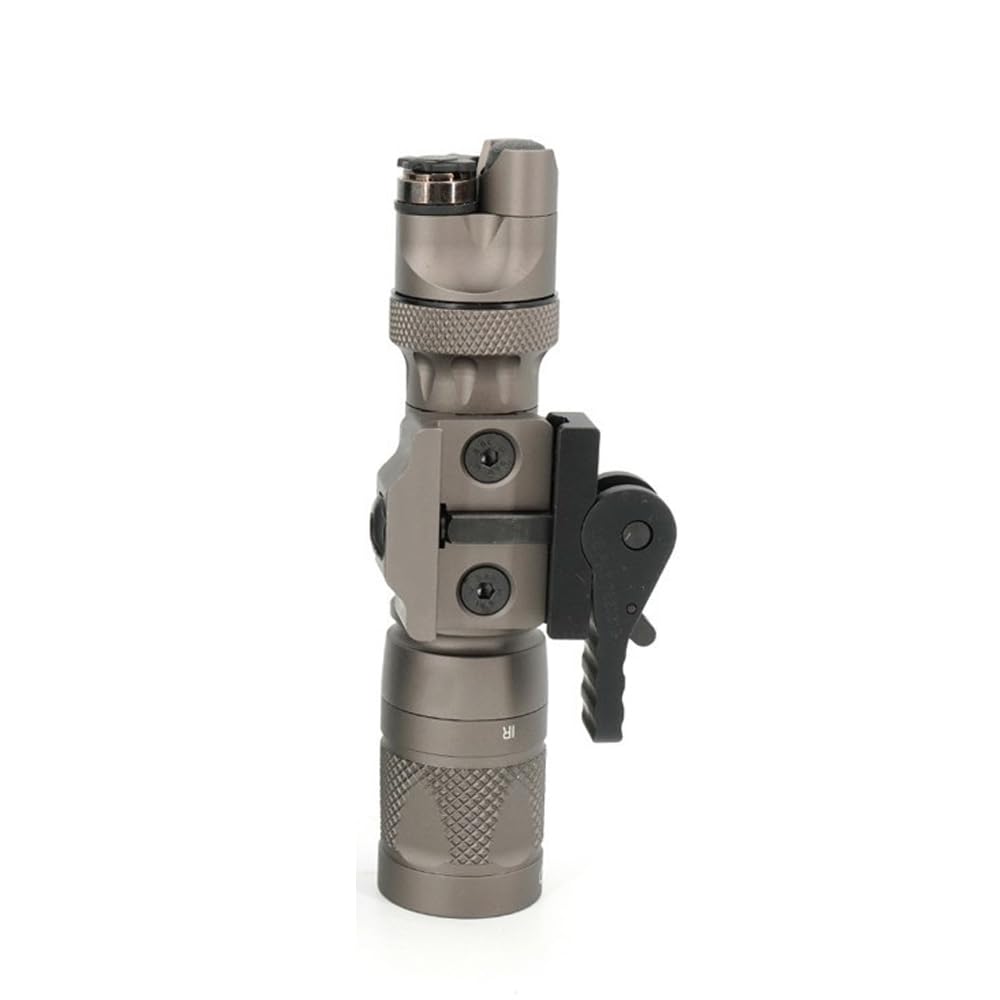 HATSEN Torcia tattica M622v/M300V/M952V/M323V/M600V con supporto per torcia QD e interruttore a pressione remota, luce LED 400/500 lumen per caccia all'aperto, adatta per guida Picatinny da 20 mm