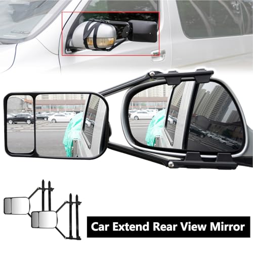 Espejo lateral para remolque y extensión ajustable de retrovisor para camión con rotación 2